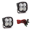 Squadron Pro Black LED Light Pod Pair (Driving/Combo, Clear)